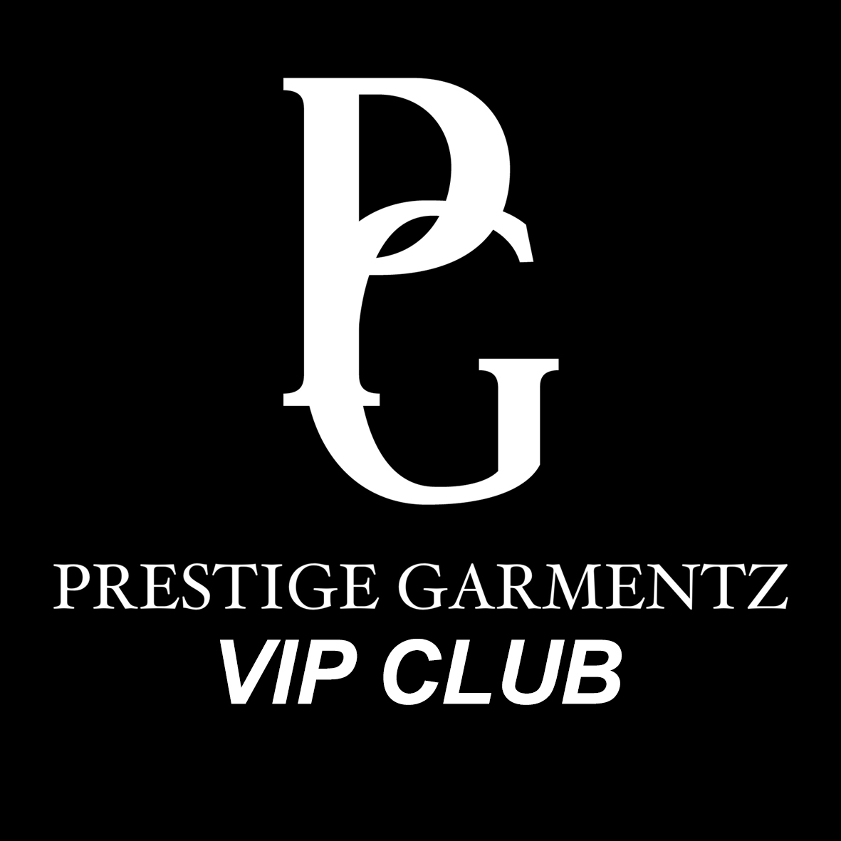 PG VIP Club Logo (Black Background)